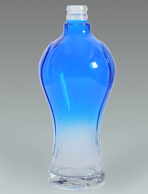 低温喷釉玻璃酒瓶